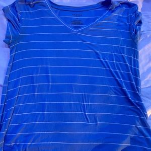 Arizona Jean Co. Blue and White Striped Shirt